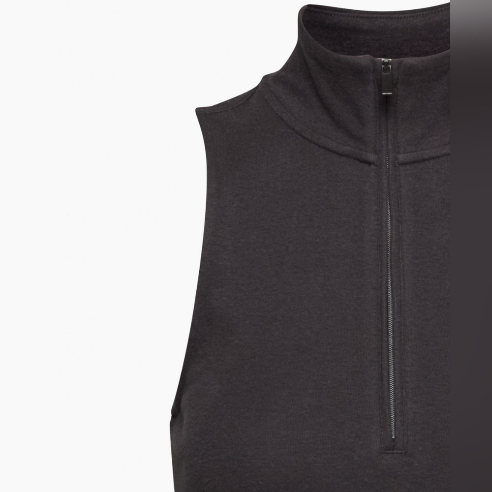 CLOSET CLOSING SALE - Black Aritzia Sunday Best 1/2 zip mini polo dress - Picture 7 of 8